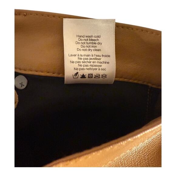 NWOT Veronica Beard Women’s Size 0 (24) Carly Kick Flare Faux Leather Ankle Jean - Picture 7 of 9